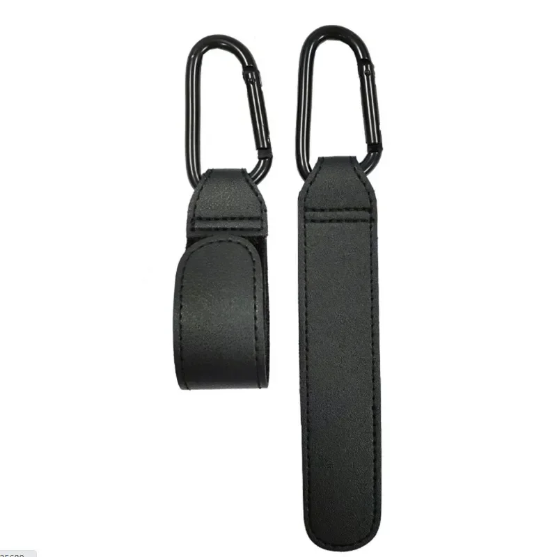 Bolsa de cuero PU para carrito bebé con gancho giratorio 360 - imagen 4