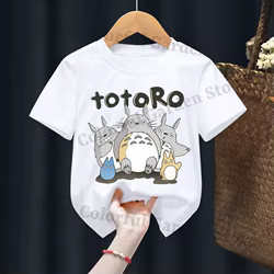 Camiseta infantil My Neighbor Totoro de manga corta con estampado