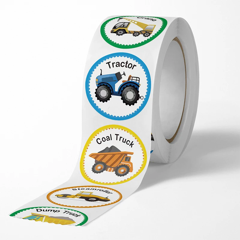Rollos de pegatinas listos para dispensar