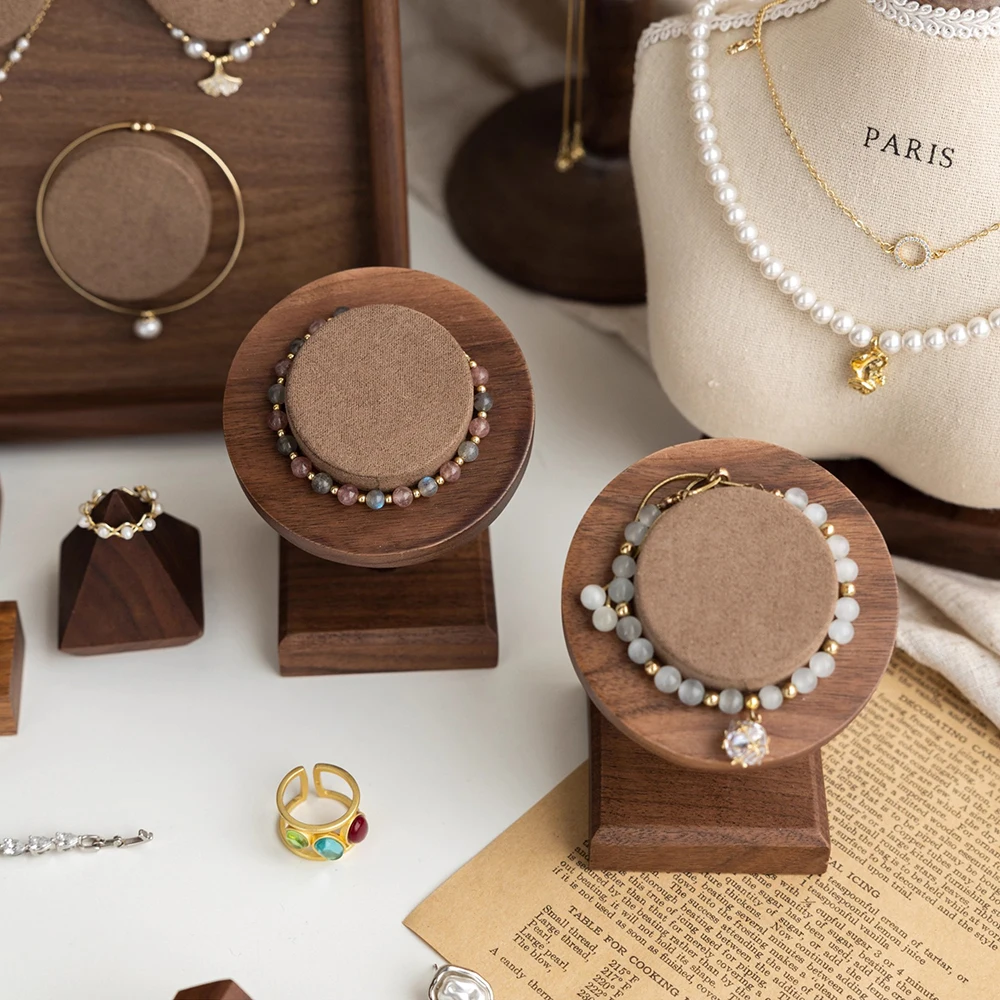 Soporte de pulseras de madera para exhibición y reloj - imagen 3