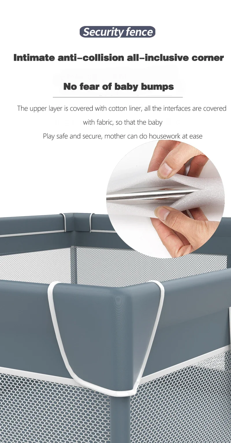 Valla de seguridad de tela lavable para interiores