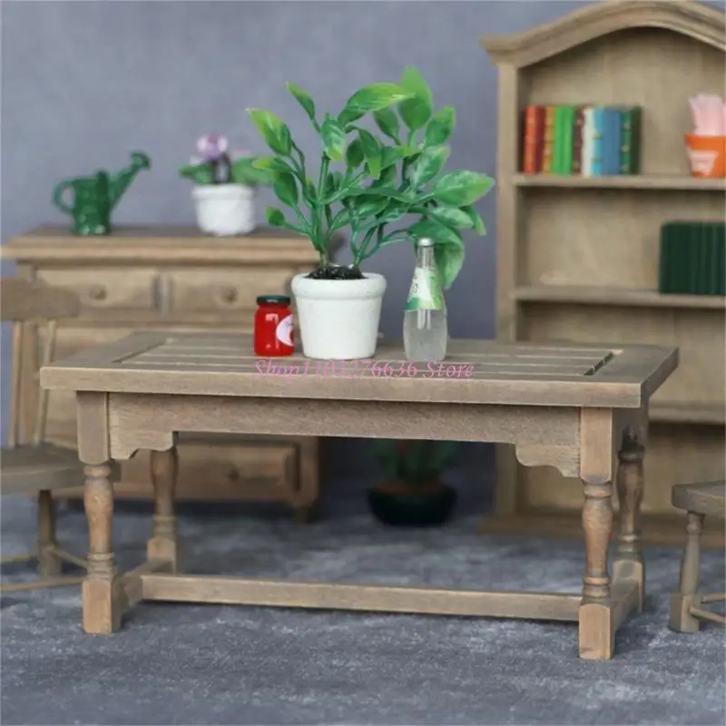 Mesa y silla para casas de muñecas, juego comedor - imagen 2