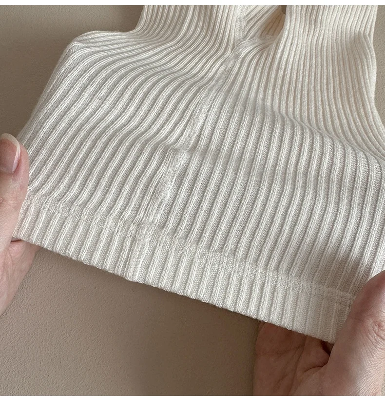 Leggings de algodón peinado para niña con lazo y encaje rayado - imagen 2