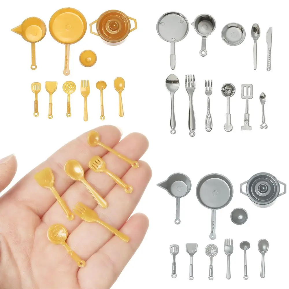 Utensilios de cocina en miniatura 1:12 para casa de muñecas