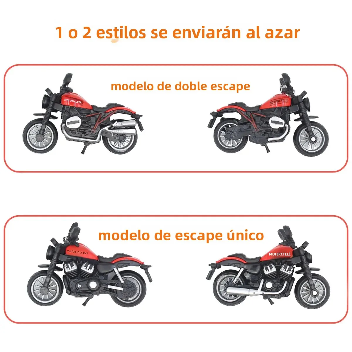 Miniatura moto de aleación para niños - Juguete coleccionable - imagen 2