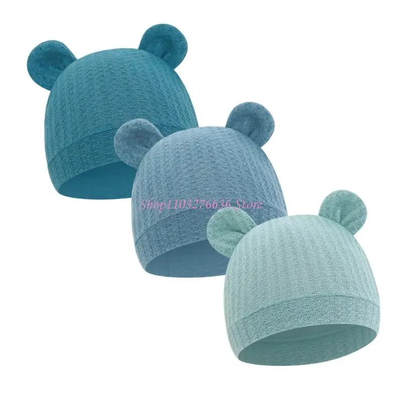 Gorros R6FD elásticos para recién nacidos de punto gofre - imagen 5