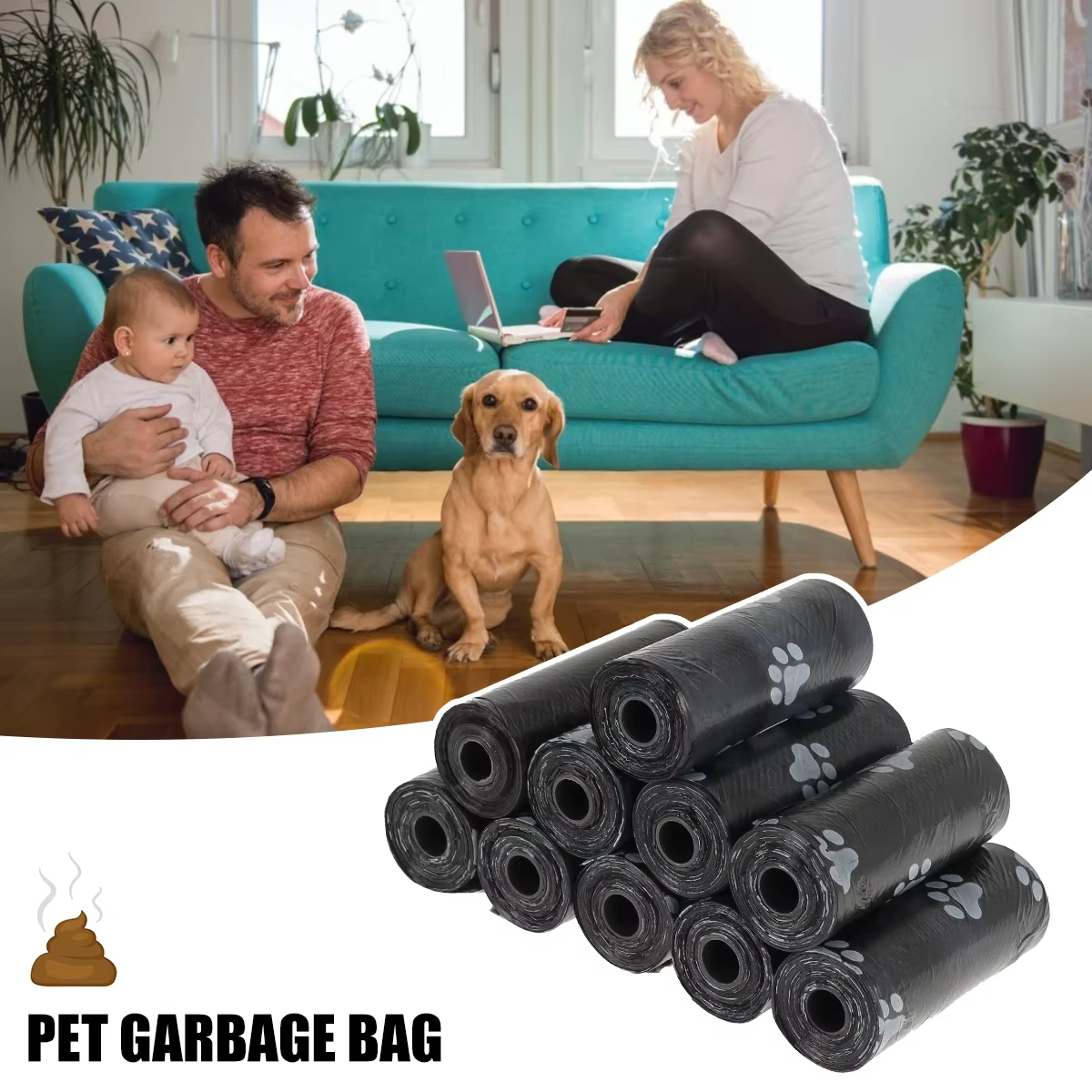 Bolsas para excrementos de perro ecológicas con punto de rotura - imagen 5