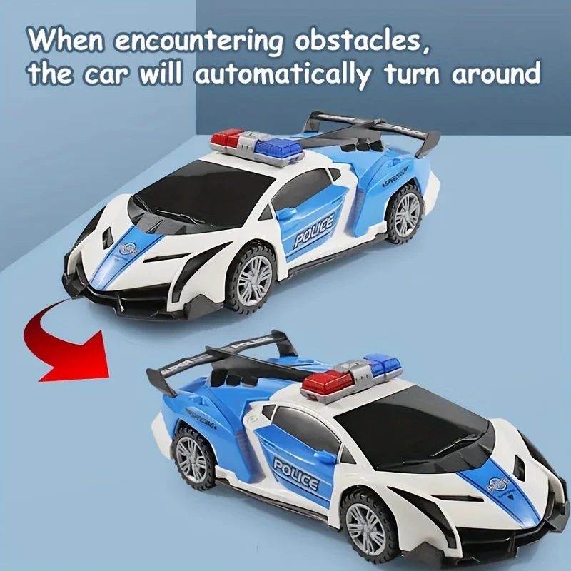 Puertas eléctricas de apertura automática del coche de policía