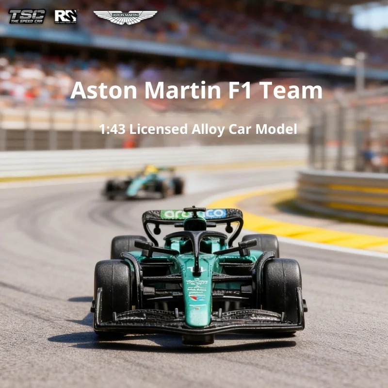 Aston Martin F1 coche de carreras a escala en aleación - imagen 2