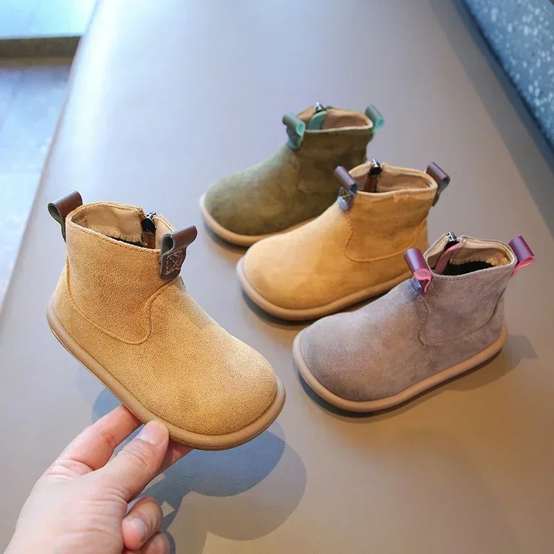 Botines antideslizantes de gamuza para bebé en otoño e invierno - imagen 2
