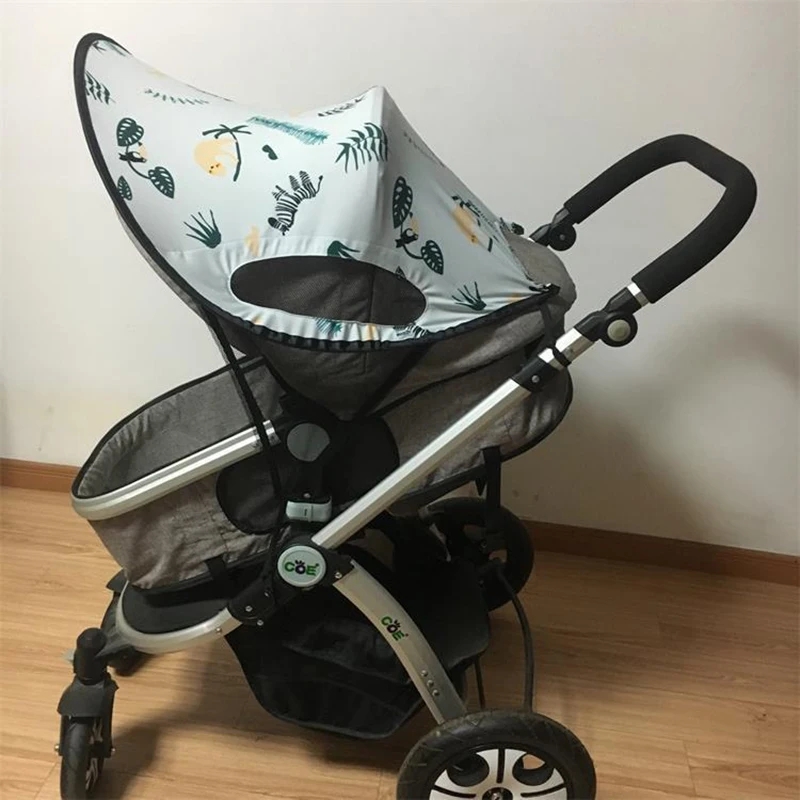 Parasol para cochecito de bebé con visera protectora solar