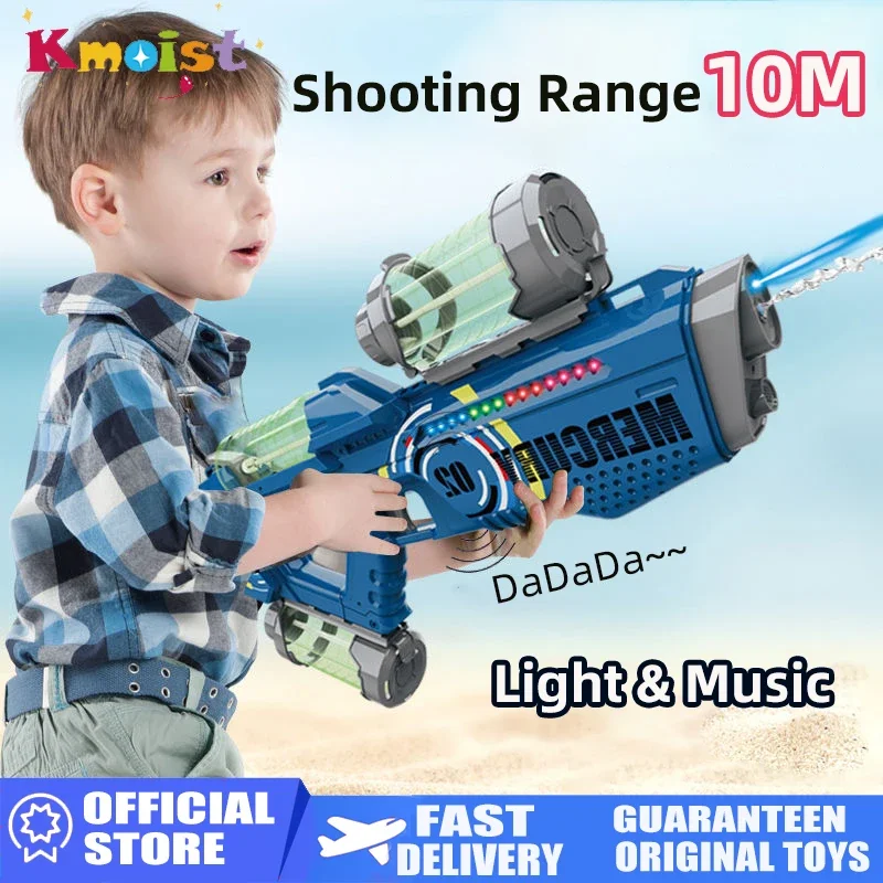 Pistola de agua recargable automática con luz para niños - imagen 3