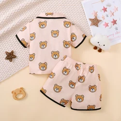 Pijama verano bebé 0-3 años – Manga corta con dibujos animados suave