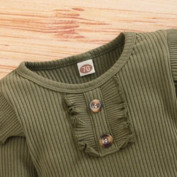 Conjunto bebé camuflaje de punto con diadema – manga larga, otoño