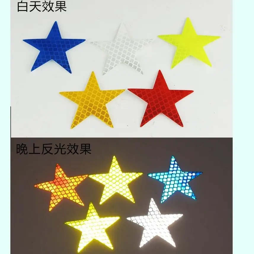 Pegatinas reflectantes estrella seguridad para bicicleta infantil - imagen 2