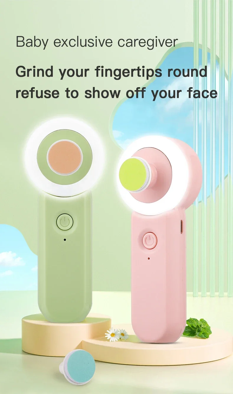 Lima y luz suave para cuidar las uñas del bebé