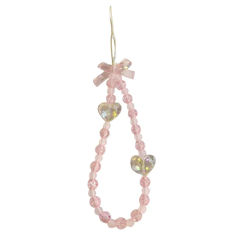 Cadena para móvil con cuentas corazón niña – Cordón joya - imagen 5