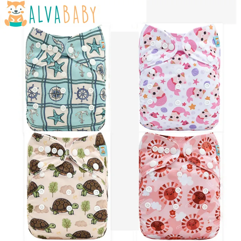 ALVABABY carcasa para pañal de tela con bolsillo ajustable - imagen 3