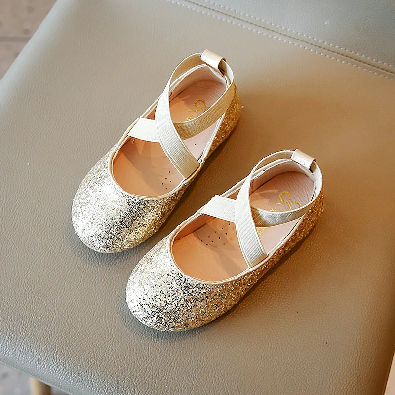 Zapatos Mary Jane de cuero y purpurina para niña - imagen 5
