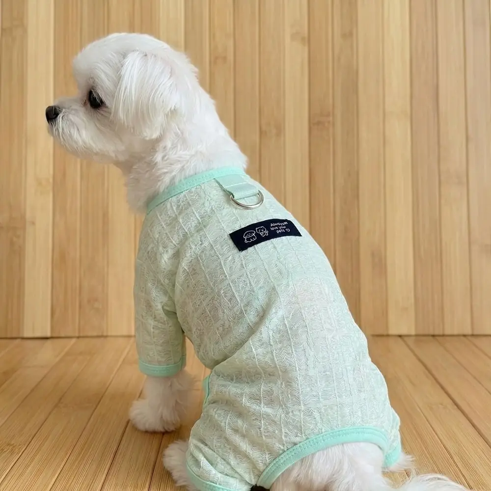 Ropa transpirable con protección solar para perros, estampado floral - imagen 2