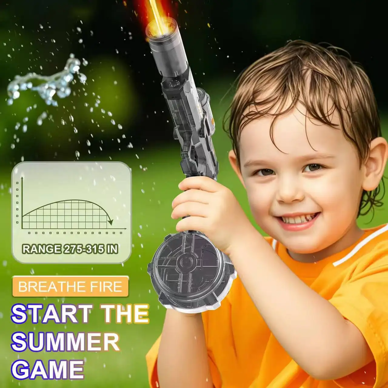 Pistola de agua eléctrica automática de alta presión para niños - imagen 5
