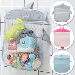 Bolsa de malla con ventosa para juguetes de baño del bebé, práctica