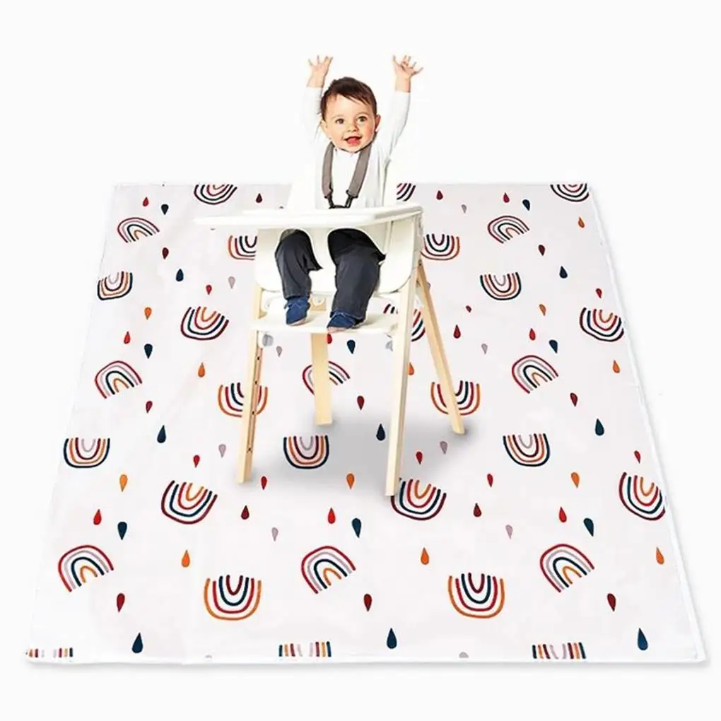 Alfombra antideslizante para silla de comedor de bebé, antisuciedad - imagen 3