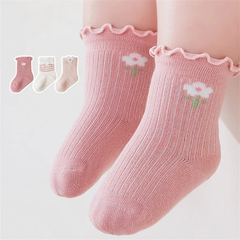 Calcetines para recién nacidos de algodón suave con dibujos - imagen 4