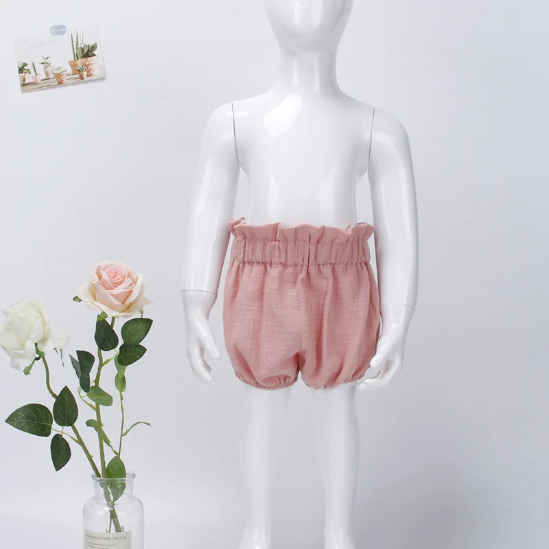 Pantalones cortos de algodón muselina con cintura elástica - imagen 3