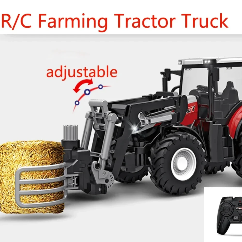 Coche teledirigido tractor de granjero con remolque - imagen 2