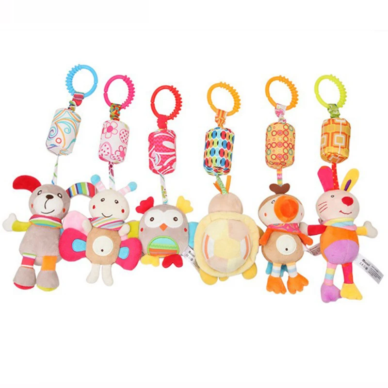 Sonajero suave para bebé con peluche de cochecito - imagen 5