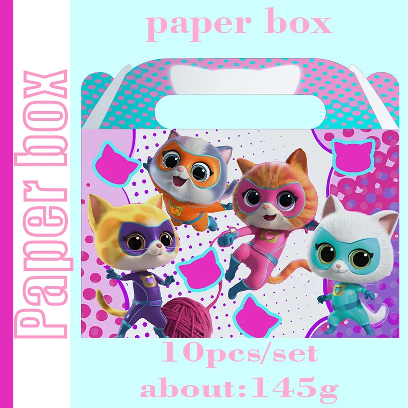 Superkitties cajas de cumpleaños para golosinas gatito - imagen 4