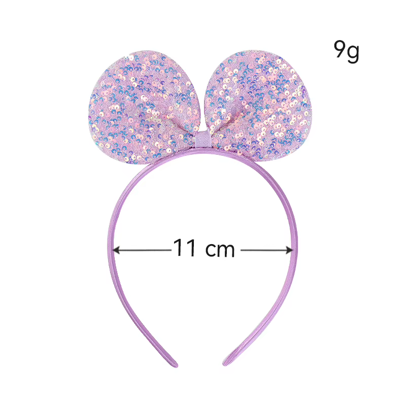 Diadema de lentejuelas para niña – Corona brillante de fiesta - imagen 2