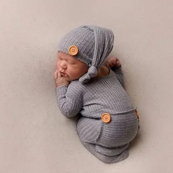 Gorro de cola larga para sesión fotográfica de recién nacido
