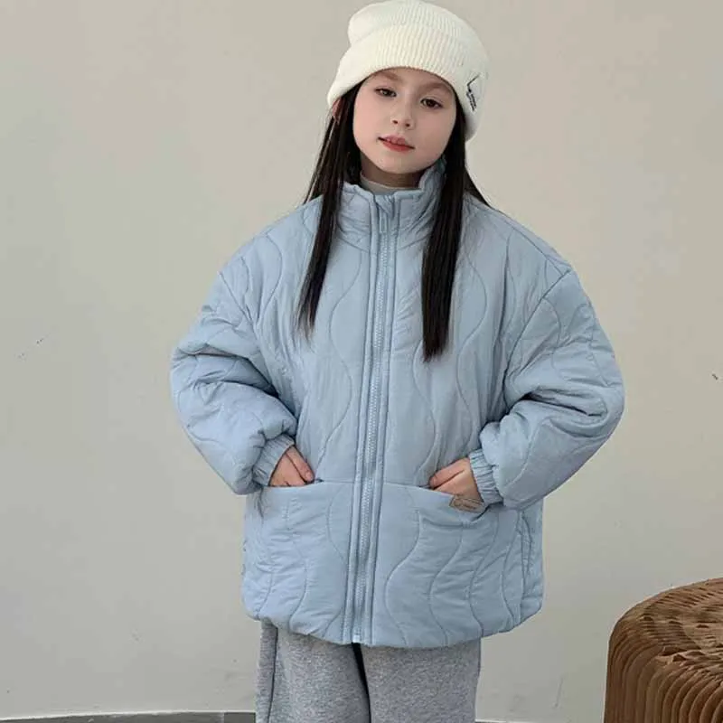 Abrigo acolchado infantil de invierno cálido y ligero tipo parka - imagen 5