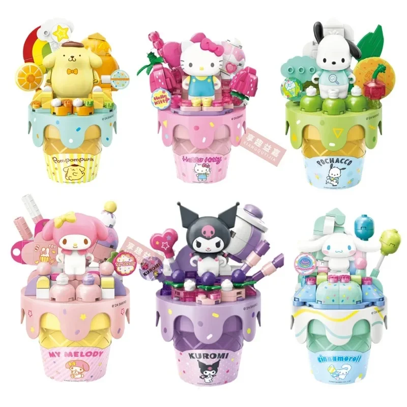 Bloques de construcción Hello Kitty – Serie helados Sanrio para creativos DIY - imagen 2