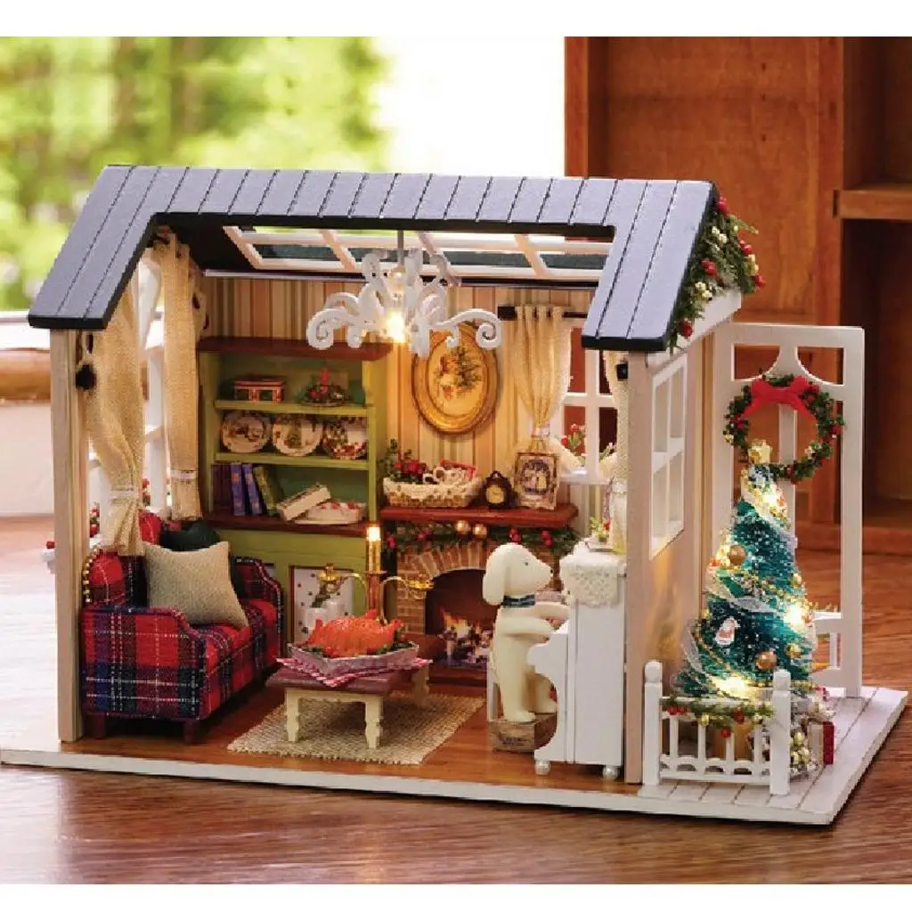 Kit de muebles para casa de muñecas en miniatura de montaje vacacional - imagen 5