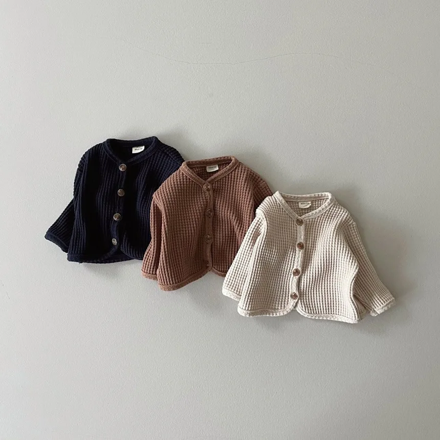 Cárdigan de punto waffle para niño – Estilo primavera - imagen 5