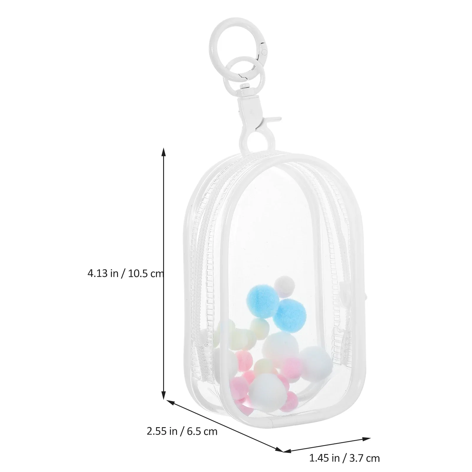 Bolsa impermeable transparente de PVC con cremallera para accesorios - imagen 5
