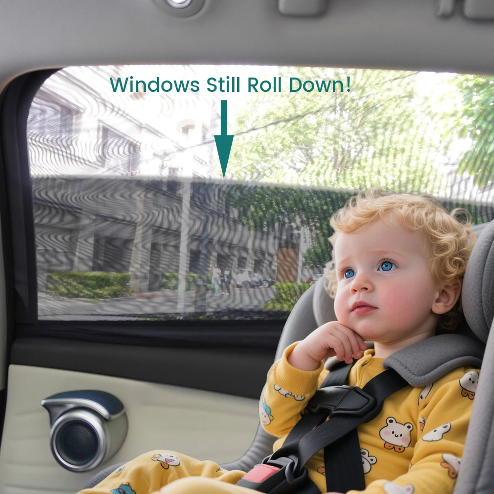 Parasoles para coche laterales traseros con UV aptos niños y mascotas - imagen 5