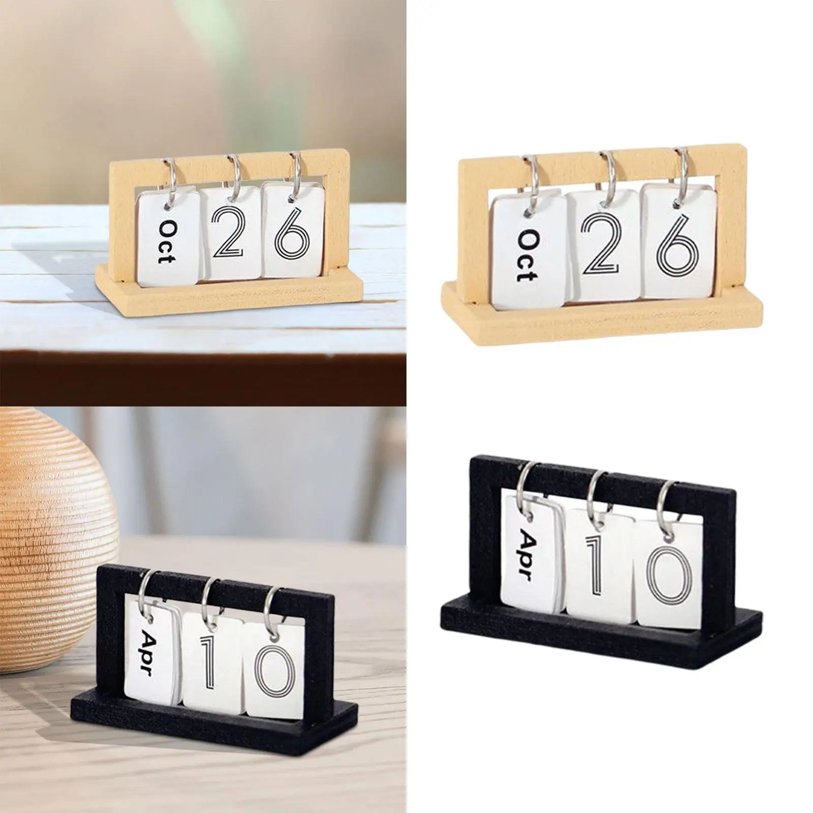 Calendario perpetuo para casa de muñecas en miniatura