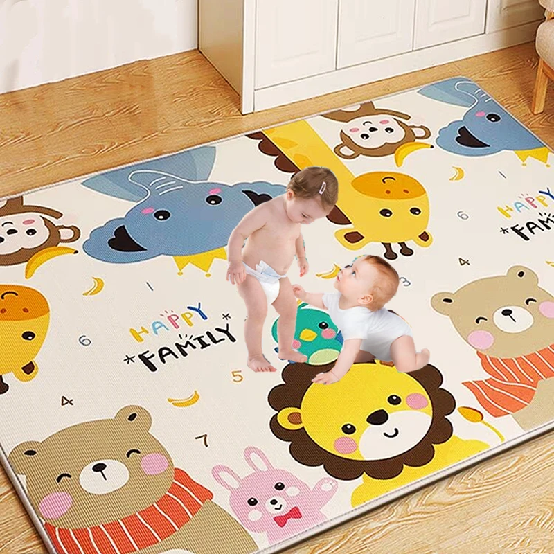 Alfombra de juego para bebés en uso