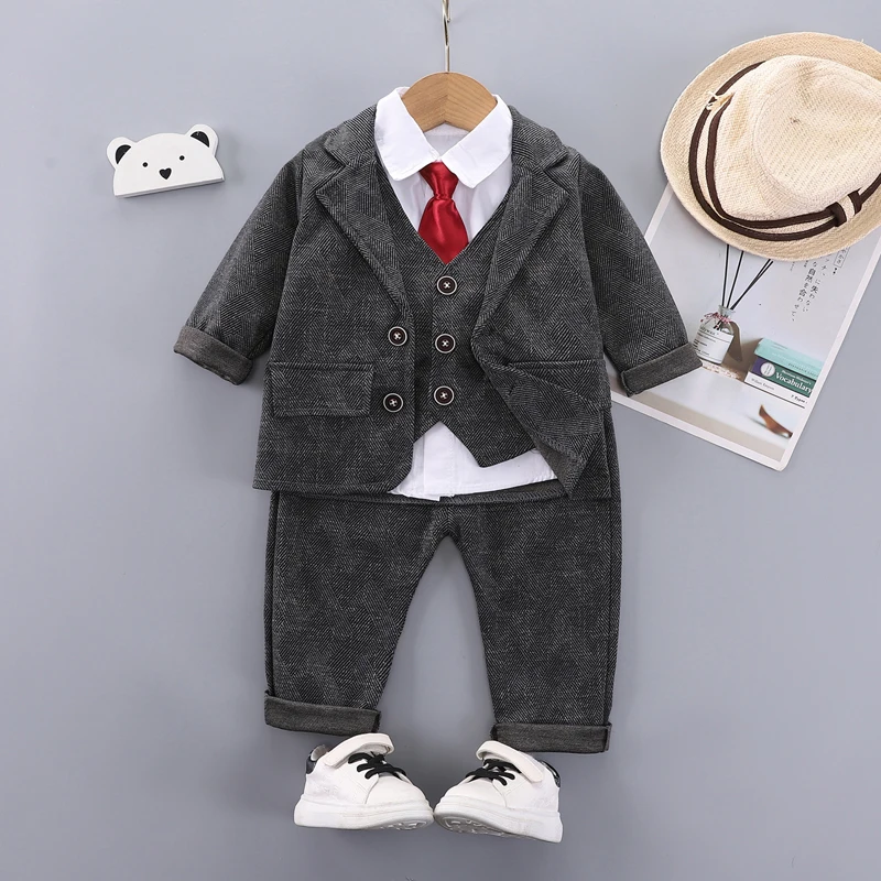 Conjunto bebé primavera y otoño con abrigo manga larga - imagen 5