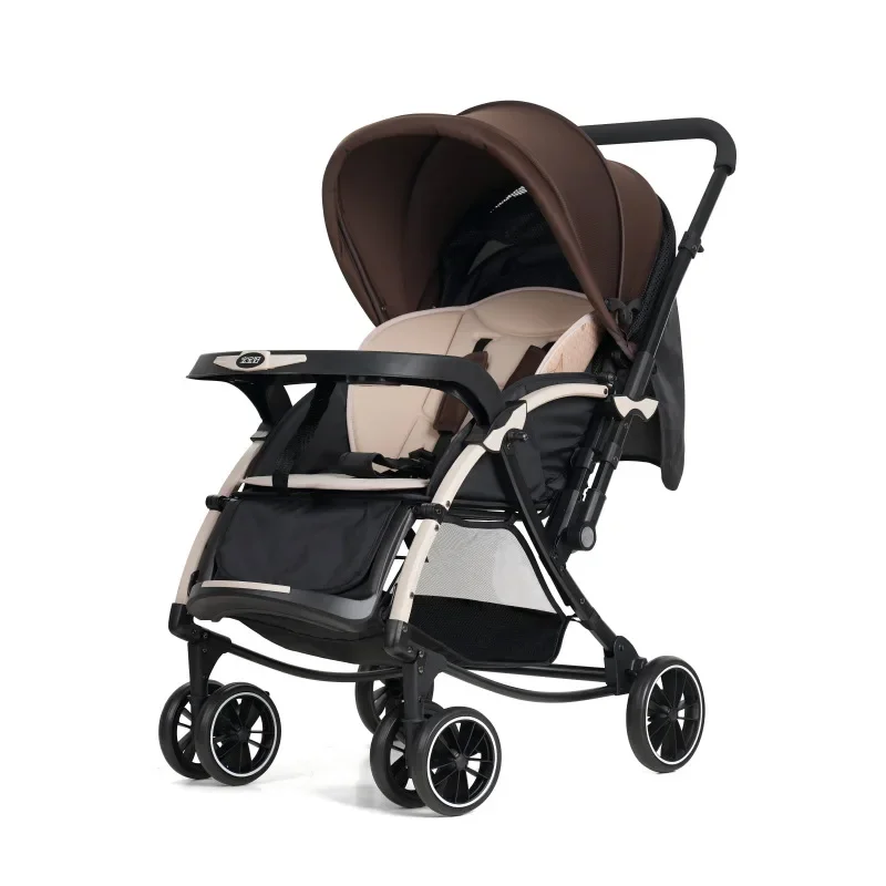 Cochecito bebé bidireccional con mecedora convertible abatible