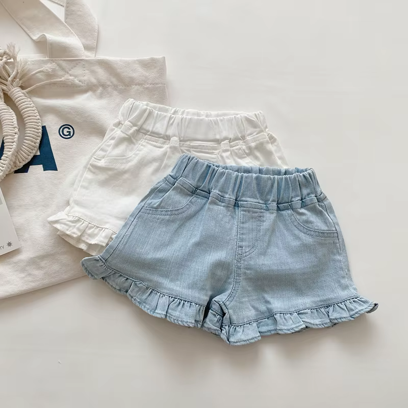 MILANCEL Pantalones cortos de algodón para niña – Cómodos y frescos - imagen 2