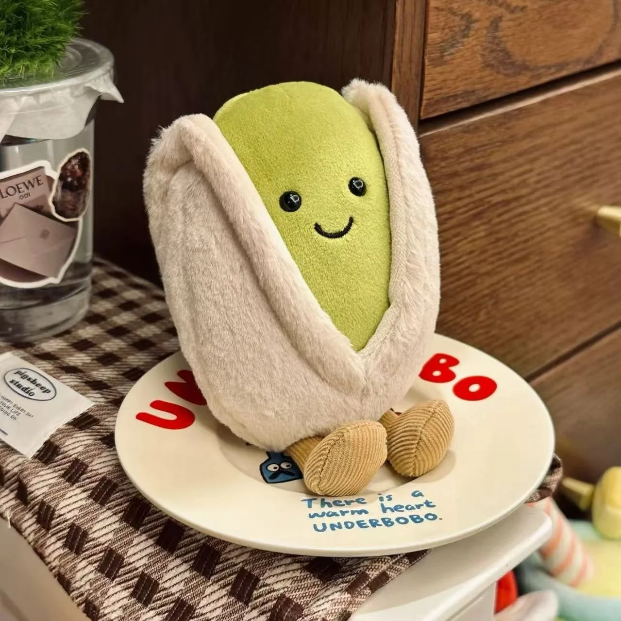 JELLYCAT peluche pistacho de estilo británico para niños