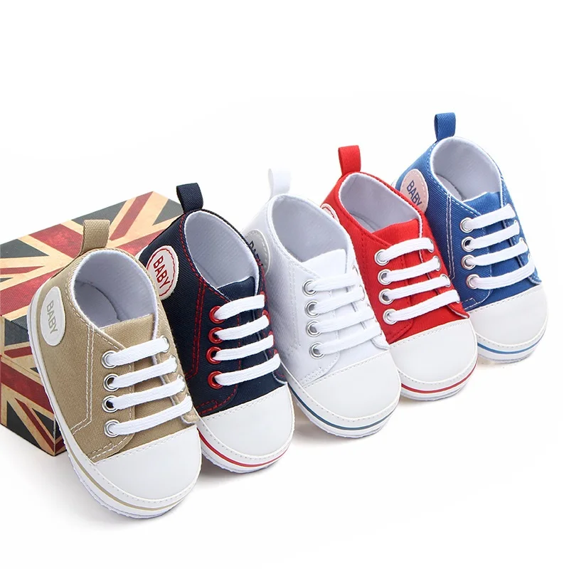 Zapatillas de lona para primeros pasos, suela blanda primavera-otoño - imagen 2