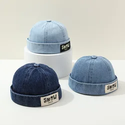 Gorro vaquero elástico con letras para niños – cálido exterior