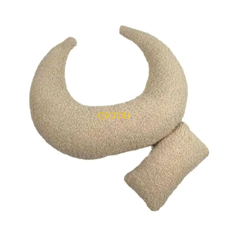 Almohada luna para recién nacido – Fotográfica segura y suave - imagen 4