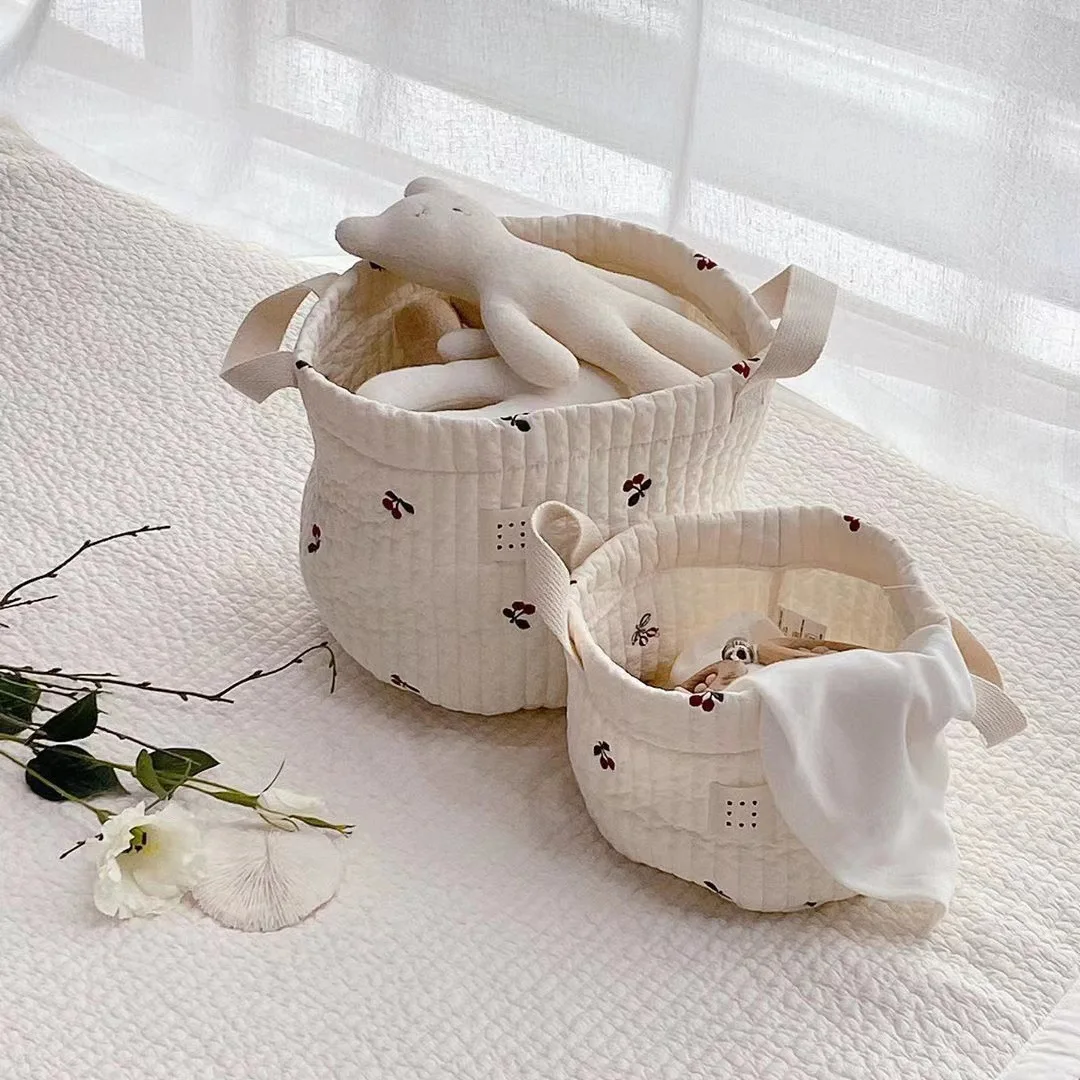 Bolsa de pañales con bordado de oso – Organizador maternal para carrito - imagen 4